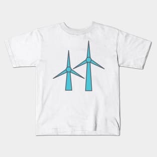 Wind Turbines Kids T-Shirt